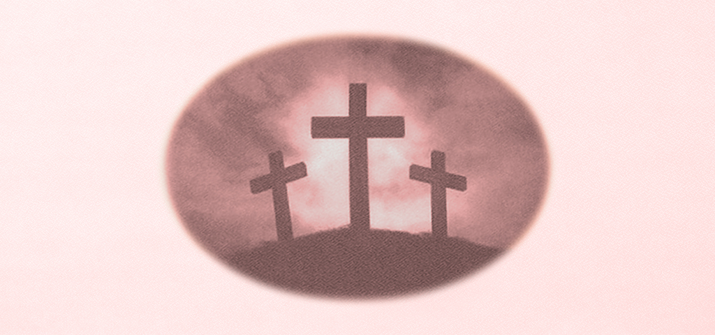 Calvary Crosses Pink Faux